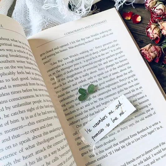 {His Creation}·Plant greeting cards bookmarks·Handwritten blessing dried flower crafts
