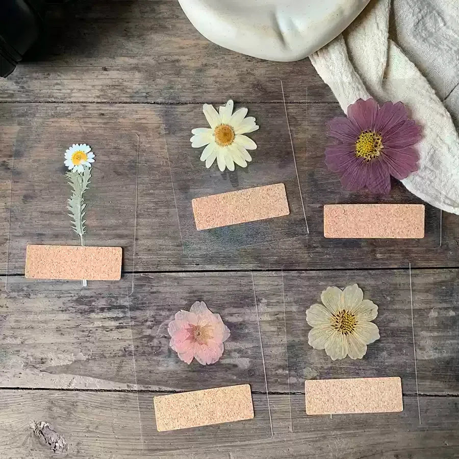 {His Creation}·Plant greeting cards bookmarks·Handwritten blessing dried flower crafts