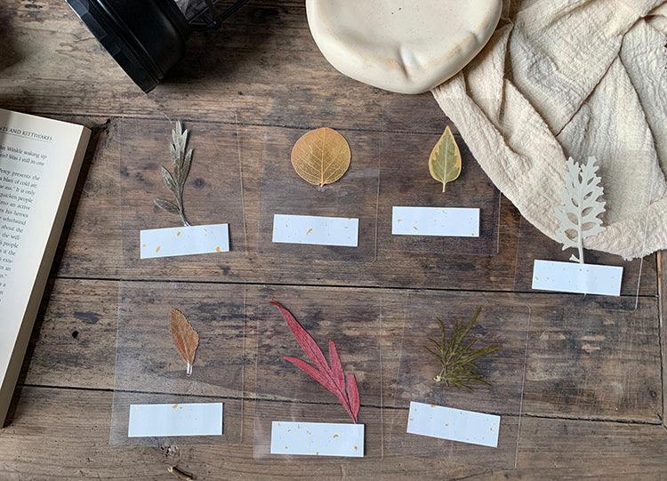 {His Creation}·Plant greeting cards bookmarks·Handwritten blessing dried flower crafts
