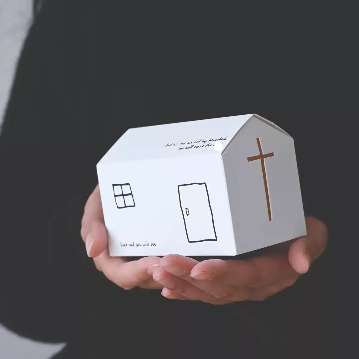 {warm on a cold night}Build your own little home·Small gift packaging box·Small folding box