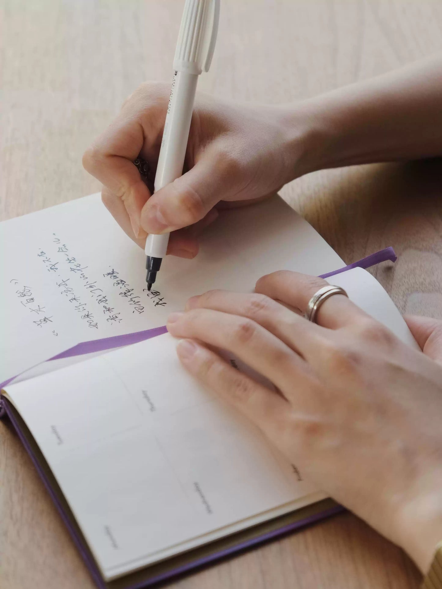 {heym}our Story — Lay-Flat Lavender Pocket Notebook