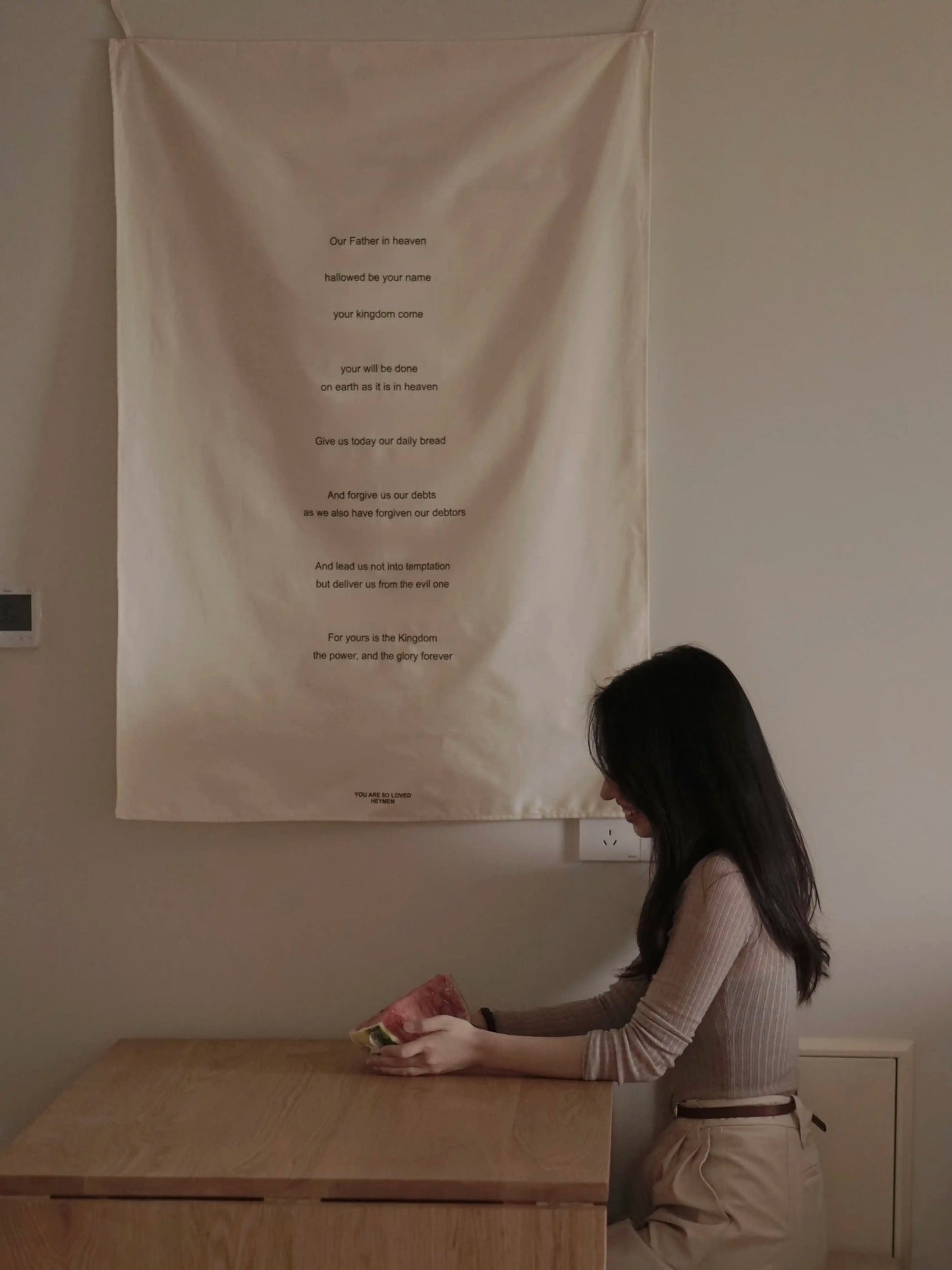 {heym}You Know by Heart — Classic Cotton Wall Tapestry