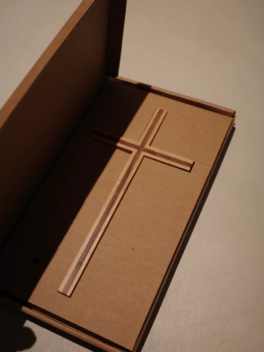 {heym}So Loved — Solid Wood Wall Hanging Cross