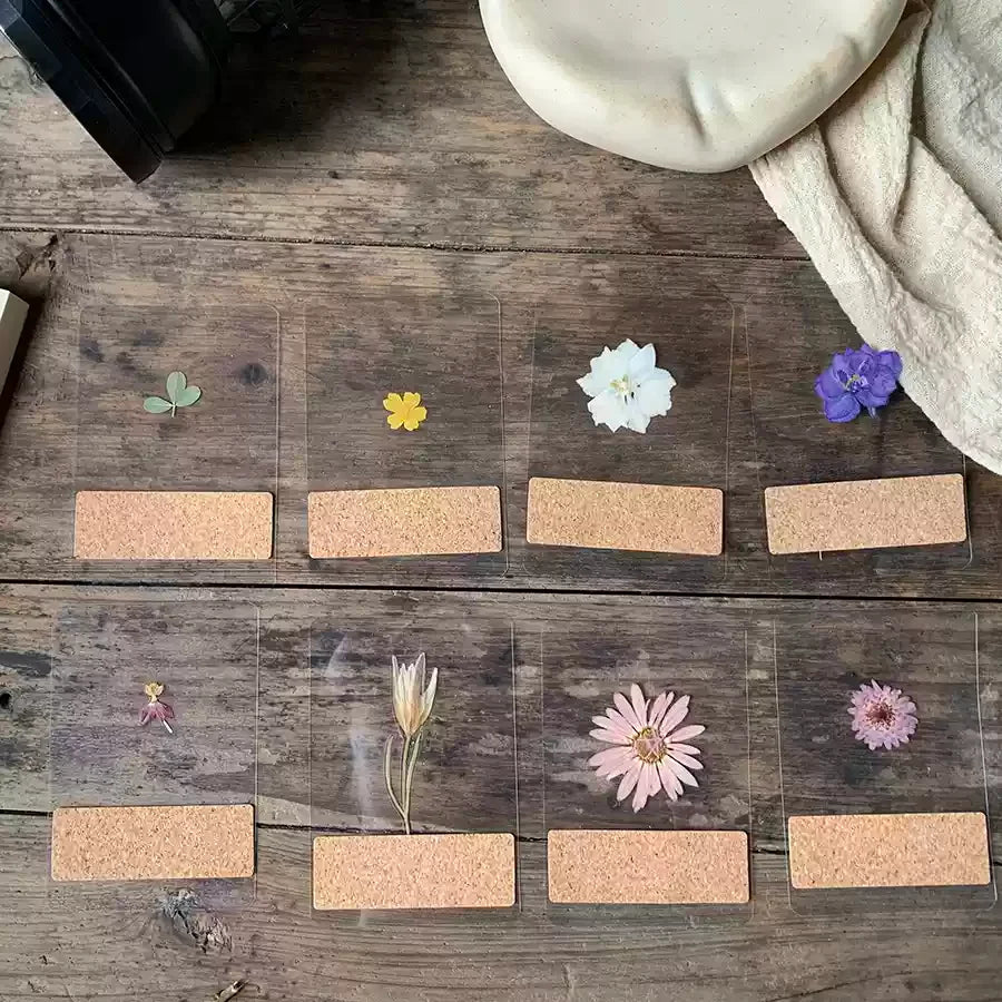 {His Creation}·Plant greeting cards bookmarks·Handwritten blessing dried flower crafts