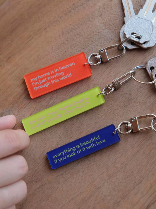 {heym}Little Light — Acrylic Keychain with English Quote