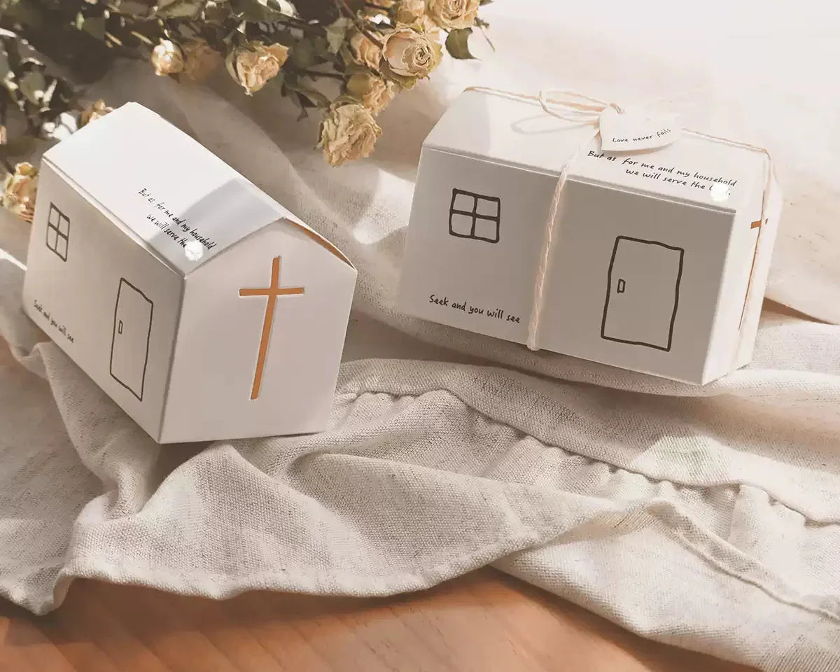 {warm on a cold night}Build your own little home·Small gift packaging box·Small folding box
