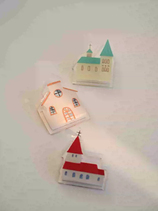 {heym}Little Home of Love — Hand-Painted Acrylic Memo Clip