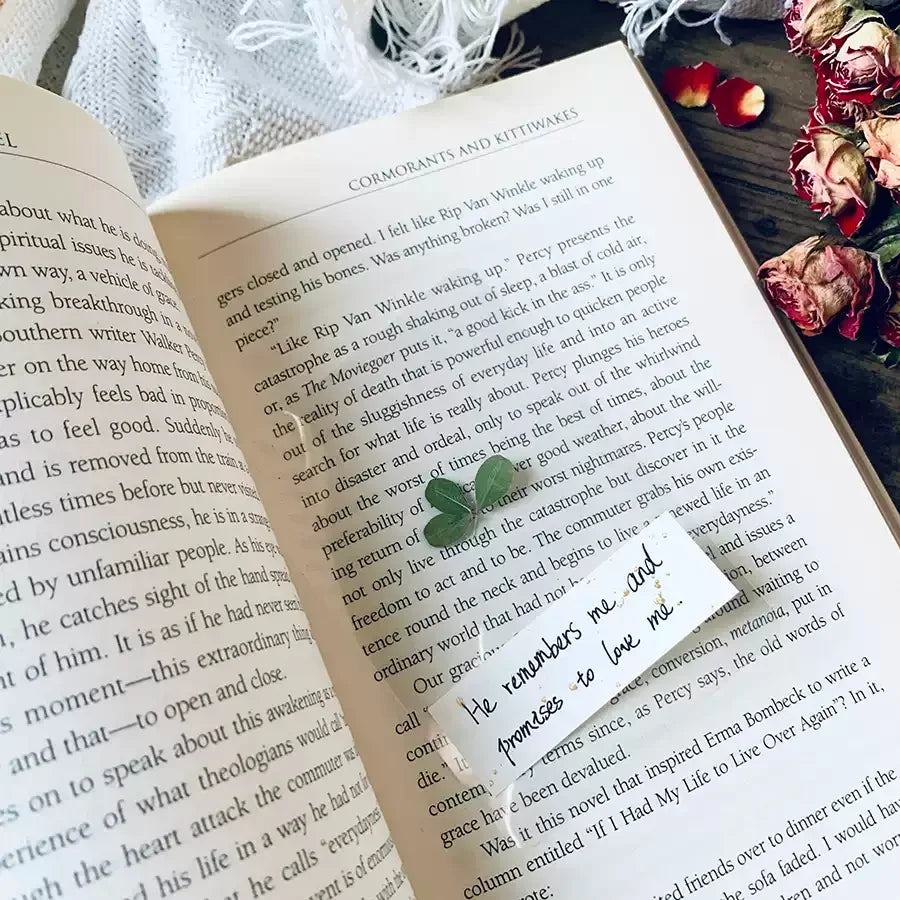 {His Creation}·Plant greeting cards bookmarks·Handwritten blessing dried flower crafts