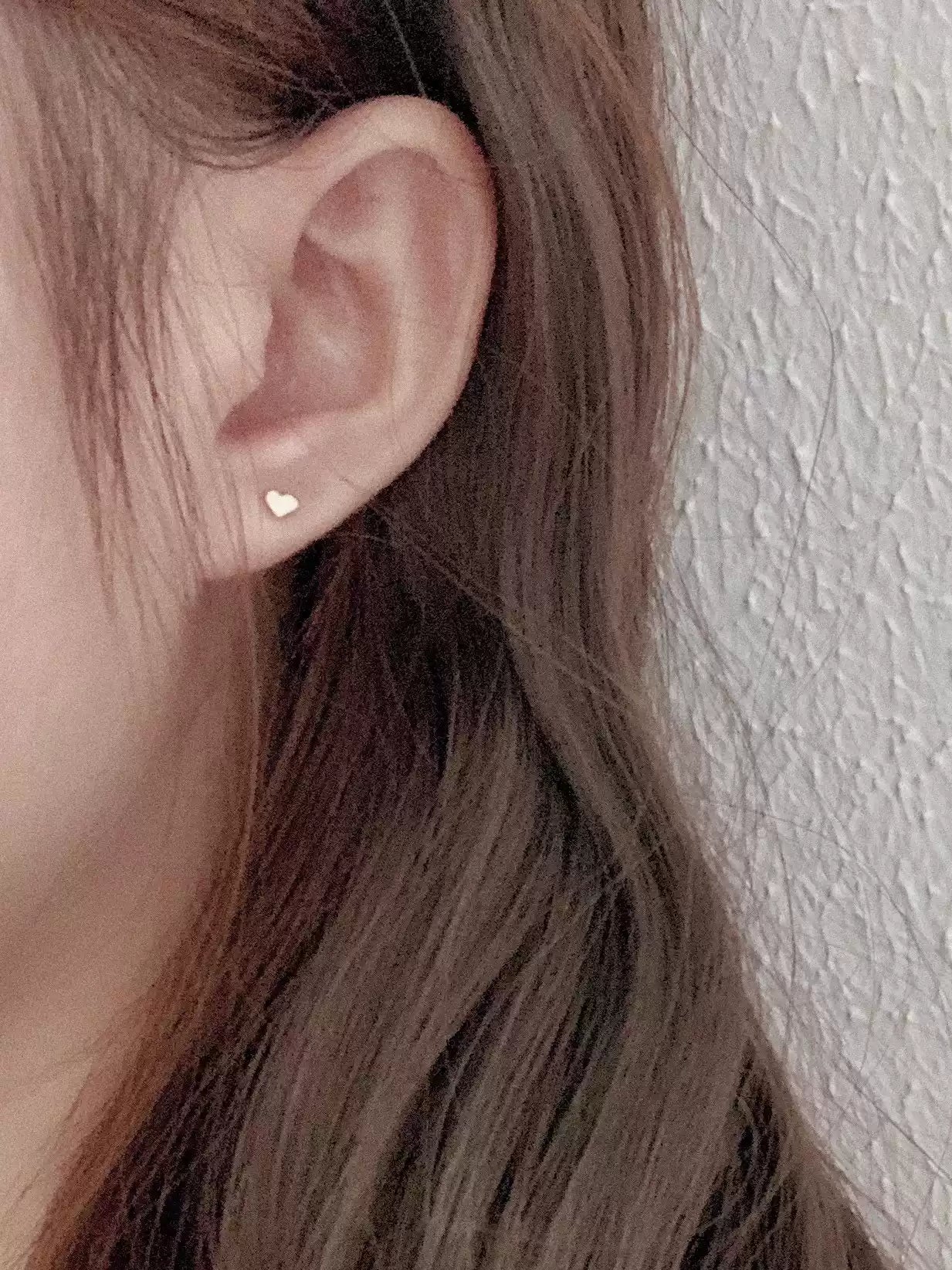 {heym}He is Love — Asymmetrical Gold-Plated Sterling Silver Studs