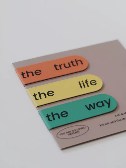 {heym}The Way, The Truth, The Life — Magnetic Double-Sided Bookmark