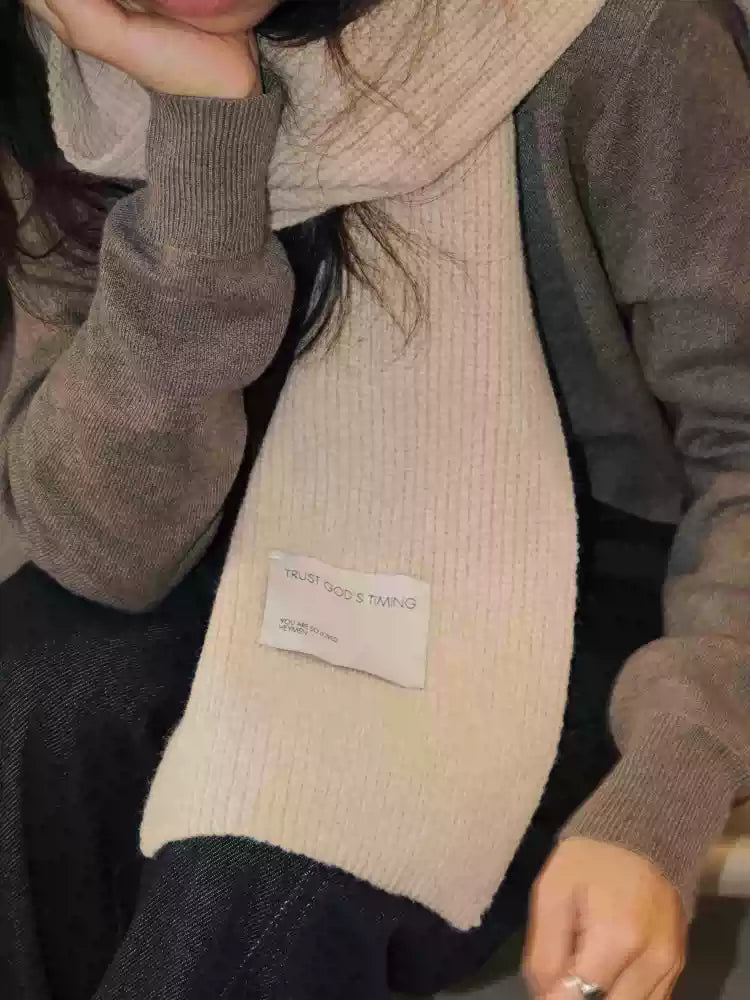 {heym}Trust His Timing — Soft Knitted Unisex Scarf