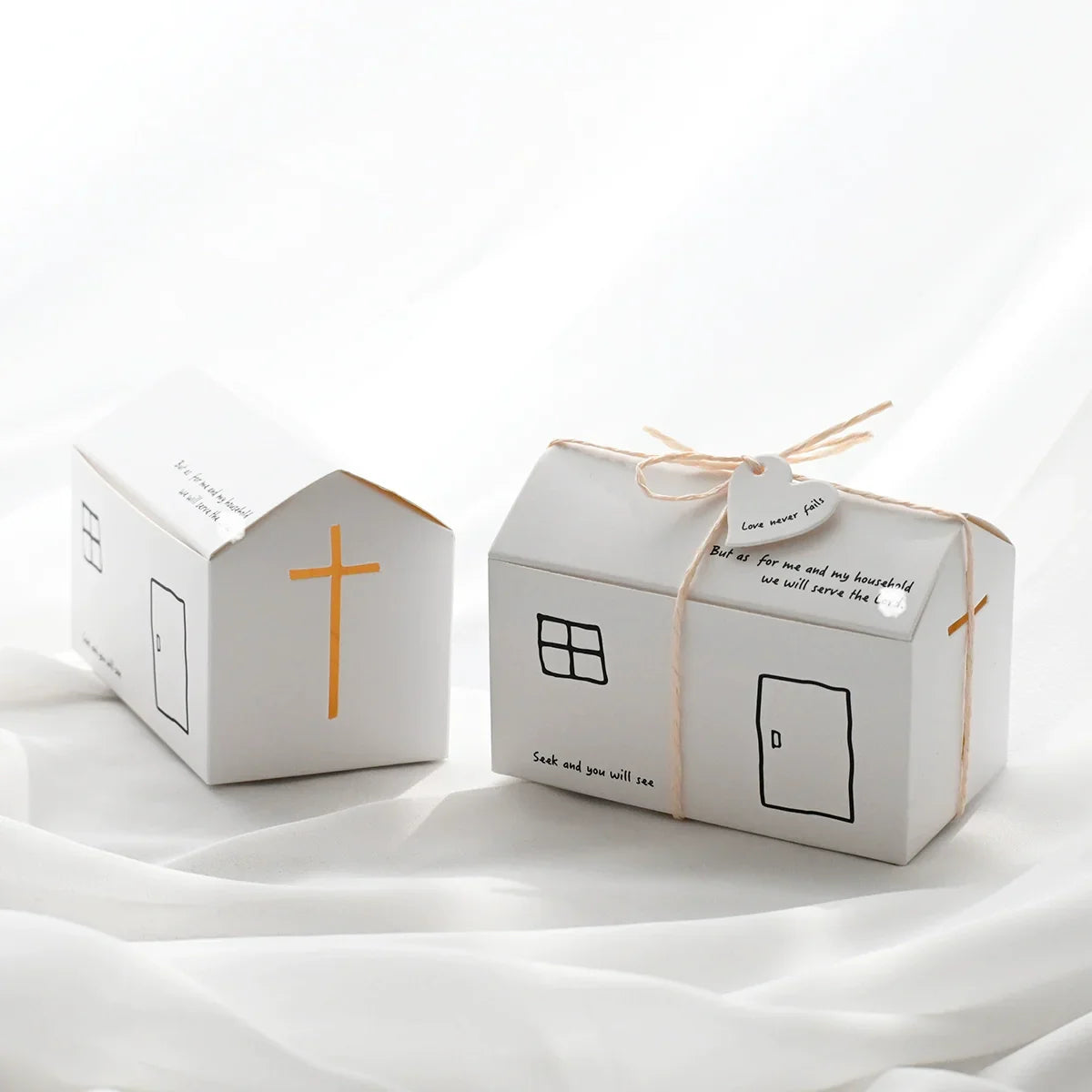 {warm on a cold night}Build your own little home·Small gift packaging box·Small folding box