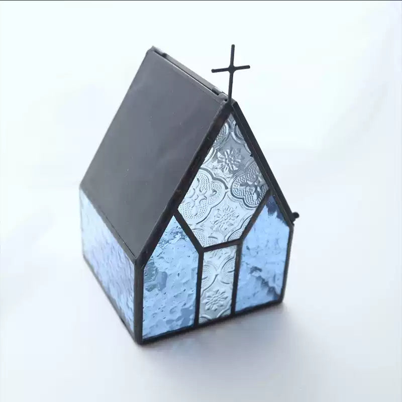 {FL Chasing Light Collection}Vintage Handcrafted Glass Storage Ornament