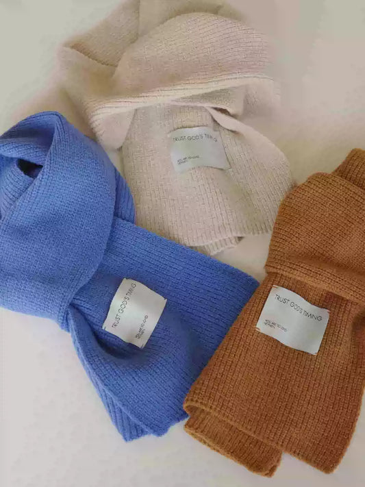 {heym}Trust His Timing — Soft Knitted Unisex Scarf