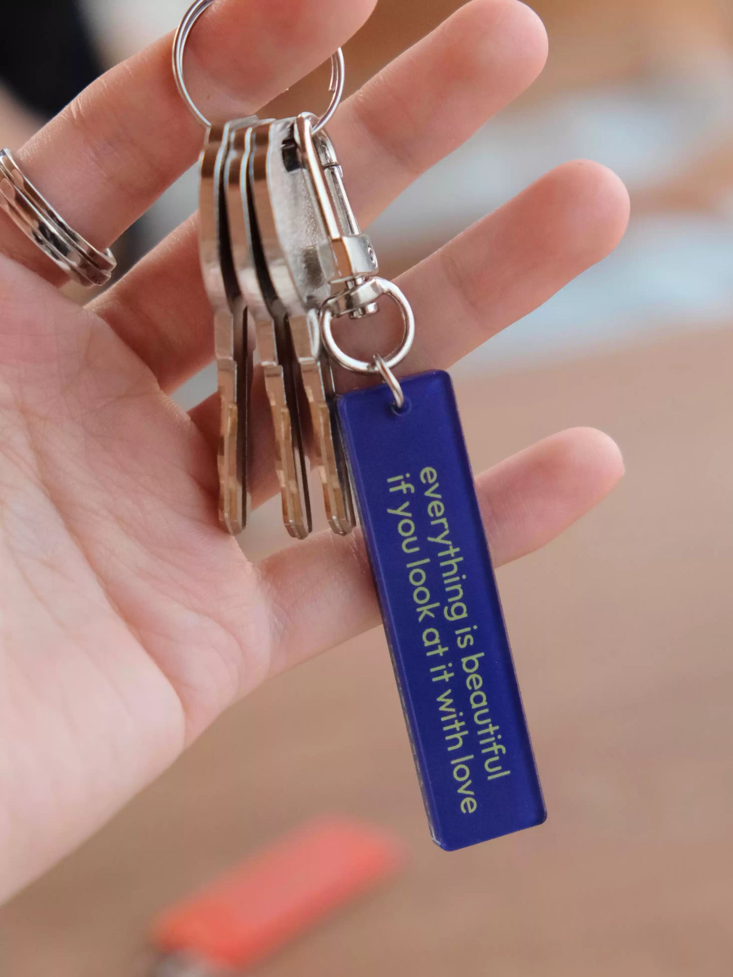 {heym}Little Light — Acrylic Keychain with English Quote