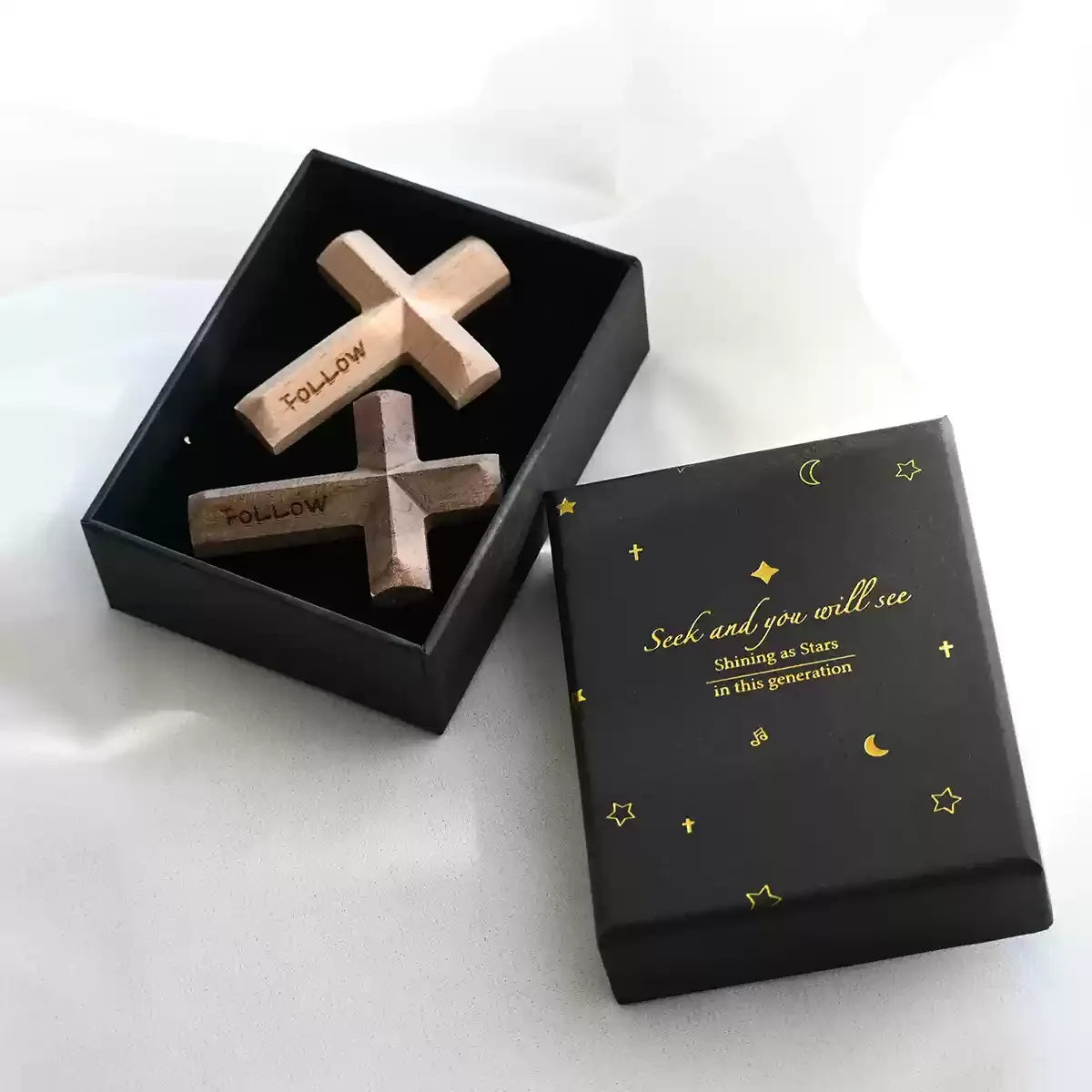 {Pocket Grace} Handmade Geometric Cross Fridge Magnet