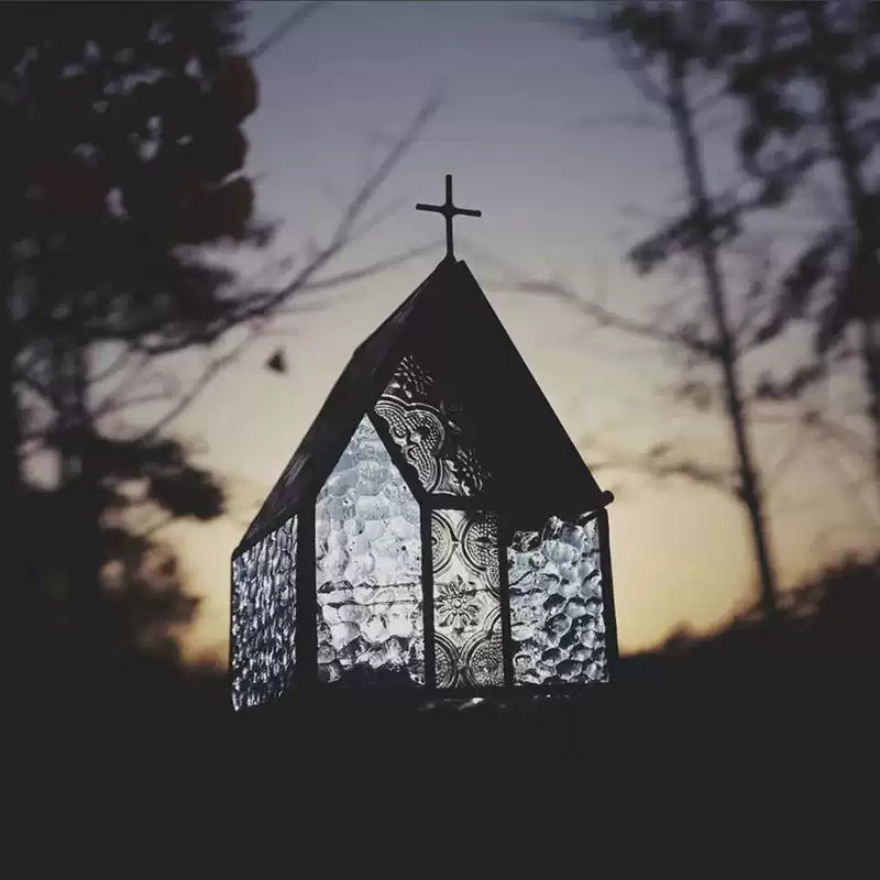 {FL Chasing Light Collection}Vintage Handcrafted Glass Storage Ornament